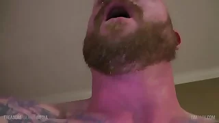 Brock stretches his hole out and eats his own cum