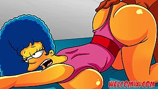 Butt on the nape project! Fat butt and hot MILF! The Simpsons Simptoons